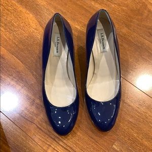 Authentic L.K. Bennett London Navy Blue Heels